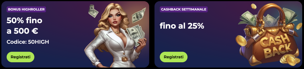 Offerte ricorrenti e VIP Spinmama Casino